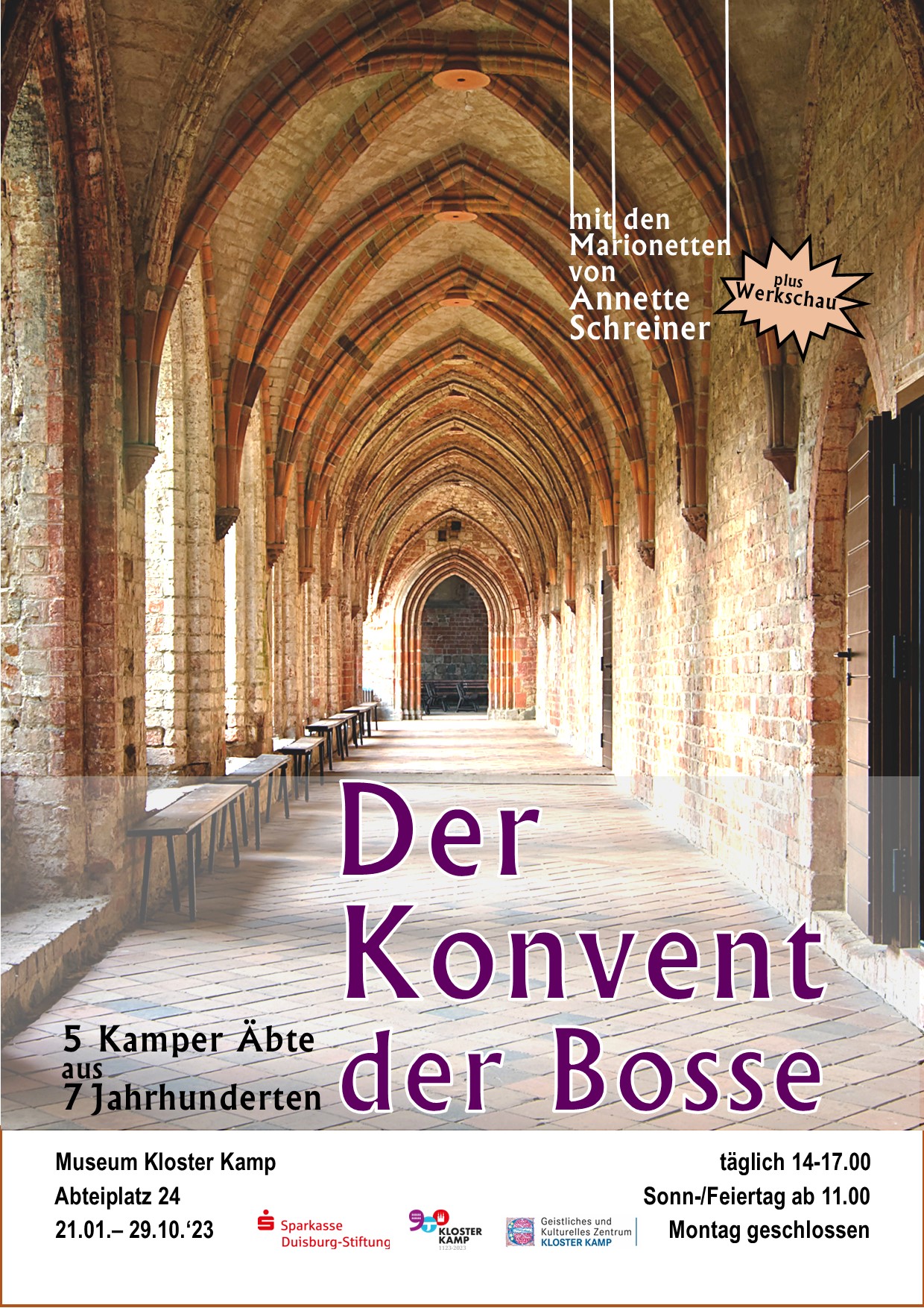 3 Plakat Marionetten m Rahmen