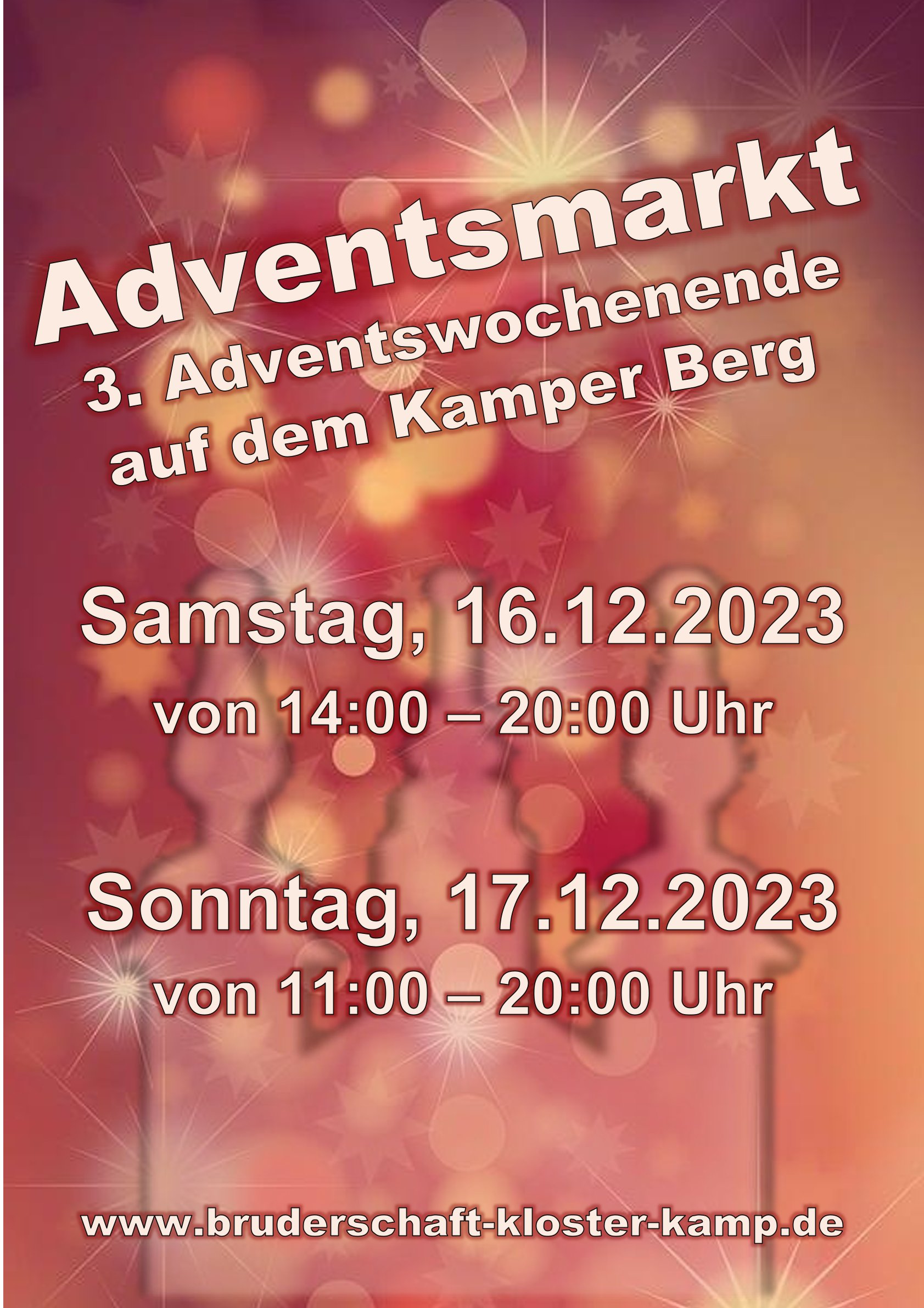 Plakat Adventsmarkt Kamp23