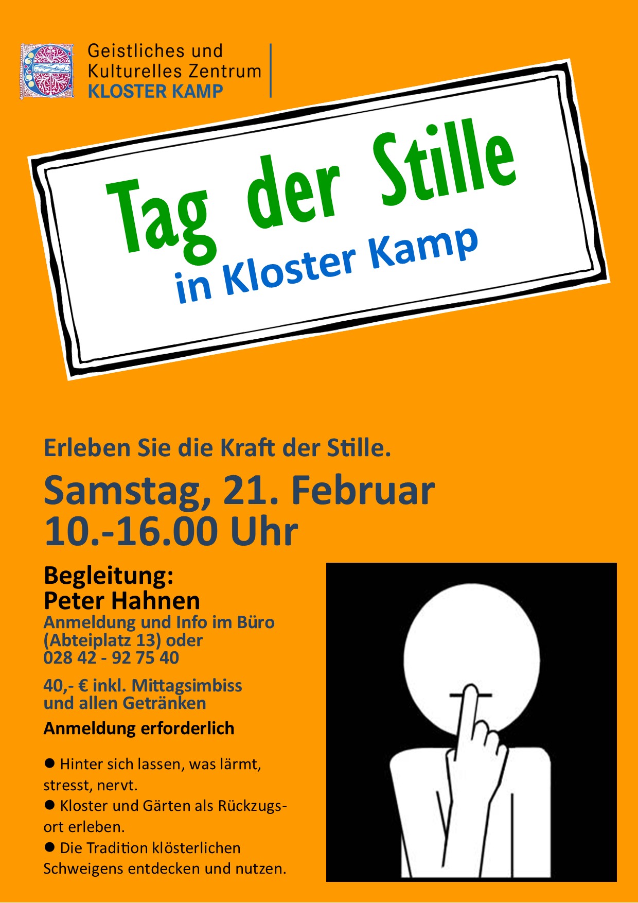 Plakat Tag der Stille